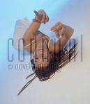 Stock Model Colours 
Model at studio in Amterdam, by order of Diamonde Jewelry. May 15, 2000.

[keywords]Posed, Blue[/keywords]